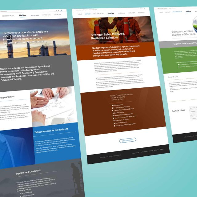 navitas compliance web design project